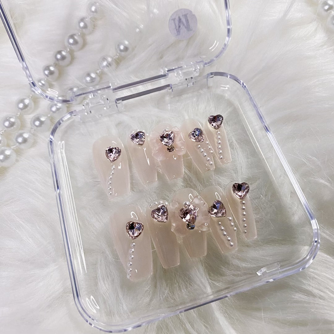 sweet girl press on nails