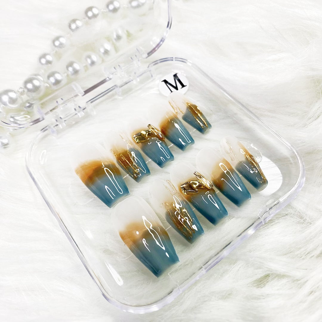 Forest fog PRESS ON NAILS