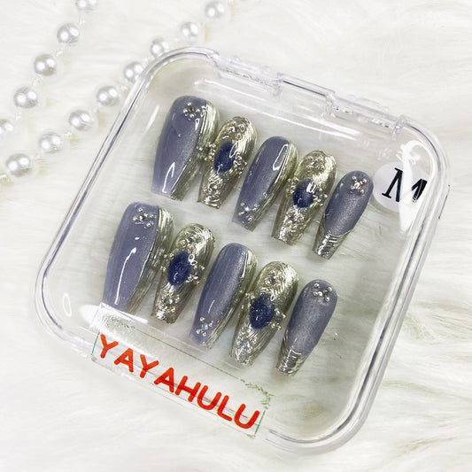 Buccella cat eye press on nails