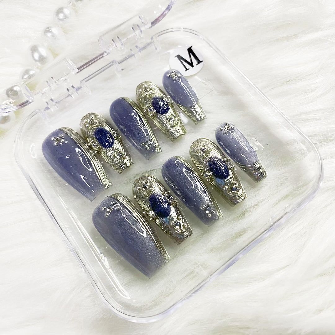 Buccella cat eye press on nails