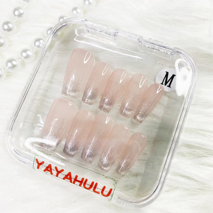 Smiling cat eyes PRESS ON NAILS