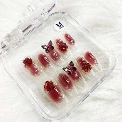 Plum sauce PRESS ON NAILS
