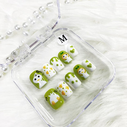 Hand drawn duck PRESS ON NAILS